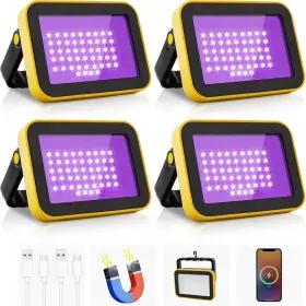 Crepow 445001217270 Rechargeable Led Black Light Battery Powered Portable Blacklight 400nm Flo