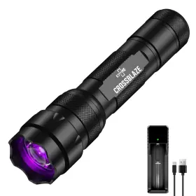 C1-395 Crossblaze 395nm Uv Flashlight Black Light Zoomable Ultraviolet Detector For Dog Cat Pe