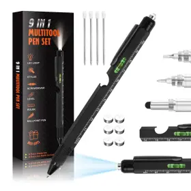 Cutier 616612965318 Cool Pen Gifts For Men - 9-in-1 Multi Tool Tech Gadgets Him Personal