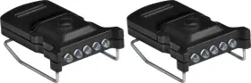 Cyclops 08257 2-pack Micro Hat Top-mount Clip Light With White Leds 15-degree Tilt