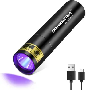 Darkbeam 445002584579 Flashlight Uv Black Light 395 Nm Mini But Powerful Usb- C Led Recharge