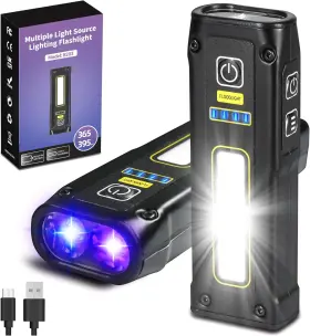 Darkbeam 445005048047 Uv Flashlight 365 395 Blacklight Led Edc Flashlights High Lumen Usb C