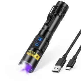 A900-w Darkbeam 395 Uv Flashlight Blacklight 395nm Black Light High Lumens Led Flashlights Usb R