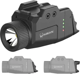 Darkfang Dk9050-p Bl-d Compact Pistol Flashlight 1000 Lumen Tactical With High And