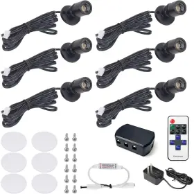 Dedc 731055324277 6pcs Led Mini Spot Light Indoor Picture Lights 1.5w 12v 6000k Art Ligh