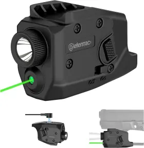Defentac 14582 600 Lumens Tactical Flashlight And Df53 350lm Green Combo 11182285