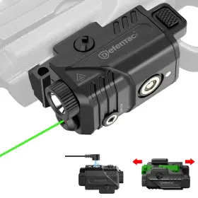 Defentac Df-1061 Magnetic Charging Pistol Light With Green Laser Combo