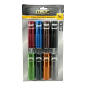 Defiant 194767003937 8 Pack Multicolor Aluminum Led Flashlights With Batteries 1007538948 New