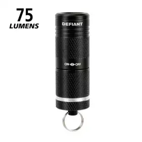 Defiant 711181744040 75 Lumens Ultra Compact Rechargeable Keychain Light