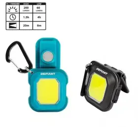 Defiant 820909916376 2-pack 200lm Mini Rechargeable Multi-use Utility Light With Key Ring