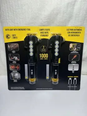 Defy Limits 1839286 2-pack Auto Light With Emergency Tool 7 Functions In 1 Brand New