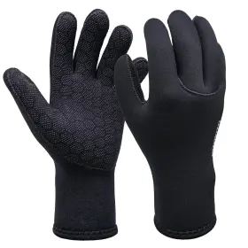 Dizokizo Dzk1127-s Water Gloves 3mm Neoprene Five Finger Warm Wetsuit Winter For Scuba