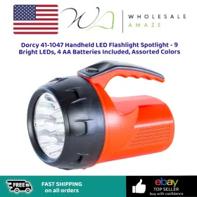 Dorcy 41-1047 Handheld Led Flashlight Spotlight - 9 Bright Leds 4 Aa Batteries