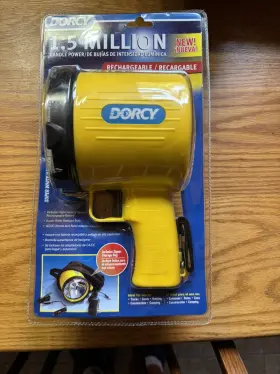 Dorcy 41-1096 Rechargeable Flashlight Brand New Sealed 1.5 Million Candle Power
