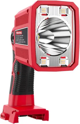 Dteztech 445056848894 18w Flashlight For Milwaukee M18 18v Lithium-ion Battery 1250lm Floo