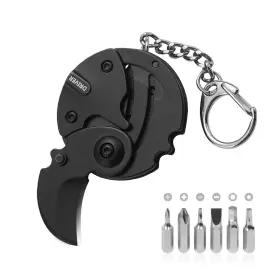 Durableadd Ad0010 7-in-1 Mini Outdoor Folding Multifunctional Tool - Small Edc Multitool With S