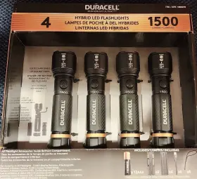 Duracell 1806270 Durabeam Ultra Led Flashlight 1500 Lumens 4 Pk