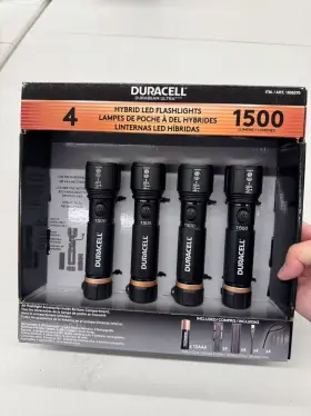 Duracell 6878396 Durabeam Ultra Hybrid Led Flashlights 1500 Lumens 4 Rechargeable