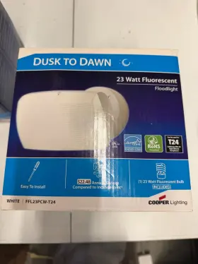 Dusk To Dawn 080083565290 23 Watt Fluorescent Floodlight Dusk To Dawn 080083565290 23 Watt Fluorescent Floodlight