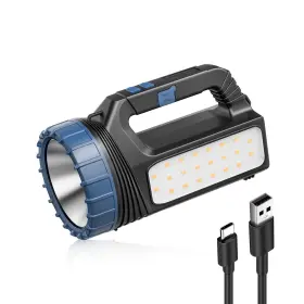 E-shidai Ls-2273 Solar Flashlight Powered For Multi Function 8000 Lumens With