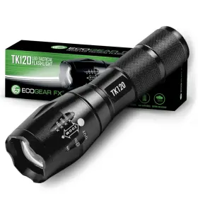 Ecogear Fla-tk120-sgl Fx Tk120 Led Tactical Flashlight W Strobe And Water-resistant Material
