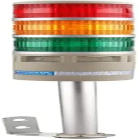 Electric Co. Ltd 726084661974 Industry Tower Lamp Stack Continuous Signal Light Buzzer Dc 24v 5w Red Yellow Gr