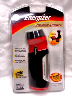 Energizer 039800029775 Double Bright 100 Hour Run Time Flashlight 2003 Copyright New