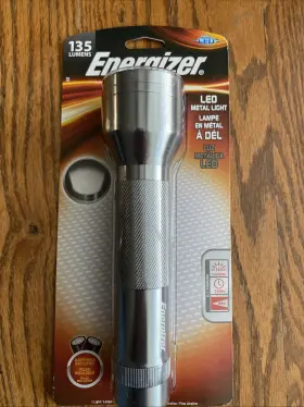Energizer 039800102676 Led Metal 135 Lumens Flashlight - 3 Bright White Leds