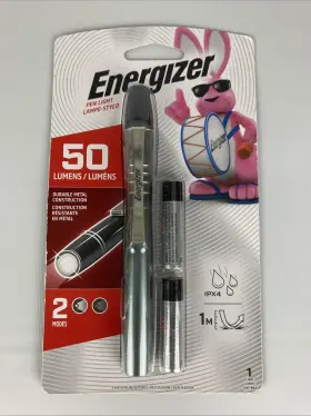 Energizer 039800137463 Inspection Pen Light 50 Lumens Metal Nip