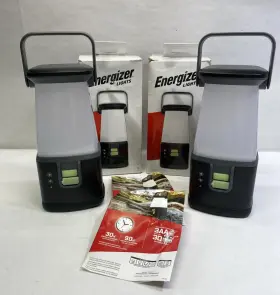 Energizer 039800138958 2 X Led Camping Lantern 360 Pro Ipx4 Water Resistant Tent Light Aa / D