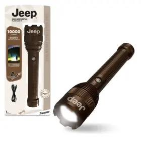 Energizer 95005220 10000 Lumens Jeep High Lumen Metal Rechargeable Led Flashlight - Brown