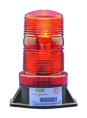 Esafety Lights B6l4p-r B6l4p Red 9-80v Dc Led Forklift Emergency Warning Light Beacon Strobe Effect
