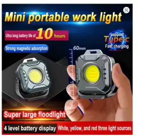 Esmarter Kxk986 Super Bright Keychain Flashlight Usb Rechargeable Mini Cob Pocket Lamp
