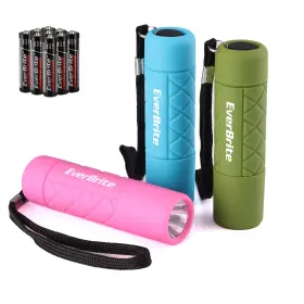 Everbrite E007123ae Mini Flashlight 3-pack Small Flash Lights 9 Aaa Batteries