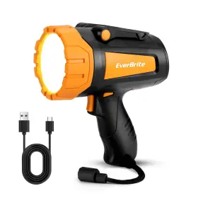 Everbrite E051020ae Powerful Rechargeable Spotlight 500lm Led Flashlight With Adjustable Stand