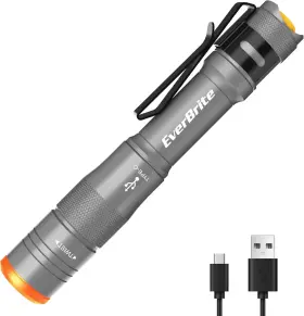 Everbrite E101121ae Mini Pen Light Rechargeable Pocket Flashlight With Usb C Cable 4