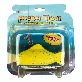 Eveready 039800029713 Vtg 1988 Pocket Trout Squeeze Light Yellow/purple Sealed Nos