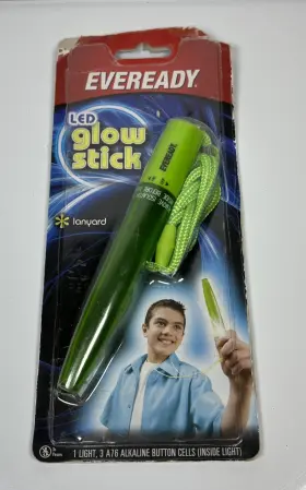 Eveready 039800060044 Led Glow Stick Lanyard With Breakaway Clasp Never Needs Replacing