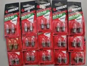 Eveready 05926 Qty 15/2pk Pr13 Bulbs For Flashlights Using 4d/1-6v Batteries