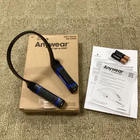Ezred Ne10-bl Anywear Led Neck Light Flashlight Black Blue Battery Powered