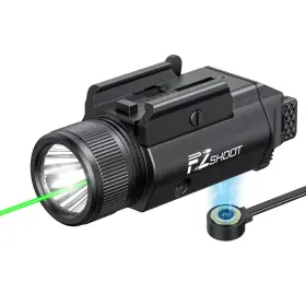 Ezshoot A00zm351 2400 Lumens Laser Light Combo With Strobe Mode High Lumen Pistol Flashlight