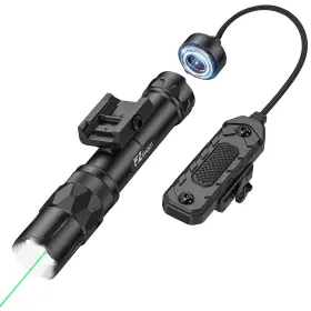 Ezshoot Ez0002127-sl 2500 Lumens Tactical Laser Light Combo For Rifle Compatible With Picatinny Wi