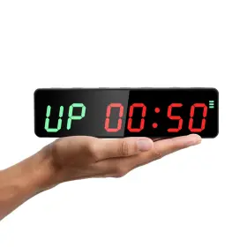 F-winner Kyx0010 Portable Led Gym Timer Clcok Rechargeable Battery Workout Clock With Brightne