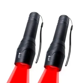 Fadomall Fadomall-pn-fmr01r02r03 Red Light Led Flashlight Adjustable Focus Single Mode Black