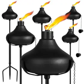 Fan-torches Jyw-myd-06 24.5 Oz Home Garden Torch Set Of 6 Outdoor Metal D Cor 55-inc