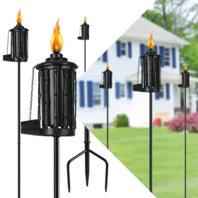 Fan-torches Zj-myd-06 Home Garden Torch Set Of 6 16oz Outdoor Metal D Cor 59-inch U
