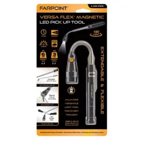 Farpoint 845181023123 3 Leds Versa Flex Magnetic Pick Up Tool With 180 Light New