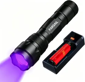 Farsail Fs-502b Uv Flashlight 365nm High Power Led Blacklight For Resin Curing
