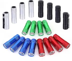 Fastpro 726084060142 20-pack 100 Lumen Super Bright Aluminum Led Flashlights Set With Aaa Dr