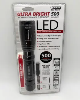 Feit Electric 72328 New 8.5 Inch Led High Performance Flashlight 500 Lumens
